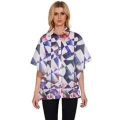Abstract Art Work 1 Women s Batwing Button Up Shirt