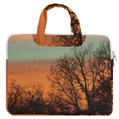 Twilight Sunset Sky Evening Clouds Macbook Pro 16  Double Pocket Laptop Bag 