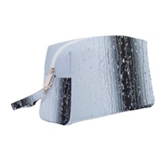 Rain Raindrop Drop Of Water Drip Wristlet Pouch Bag (medium) by Amaryn4rt