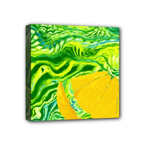 Zitro Abstract Sour Texture Food Mini Canvas 4  X 4  (stretched) by Amaryn4rt