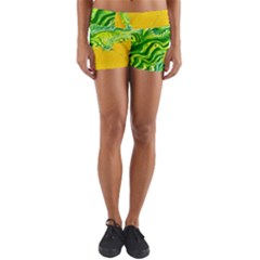 Zitro Abstract Sour Texture Food Yoga Shorts by Amaryn4rt
