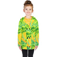 Zitro Abstract Sour Texture Food Kids  Double Breasted Button Coat by Amaryn4rt