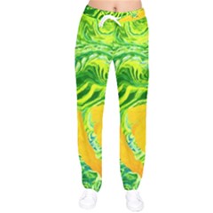 Zitro Abstract Sour Texture Food Women Velvet Drawstring Pants by Amaryn4rt