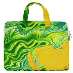 Zitro Abstract Sour Texture Food Macbook Pro 13  Double Pocket Laptop Bag