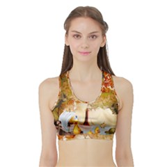 Art Kuecken Badespass Arrangemen Sports Bra With Border by Amaryn4rt