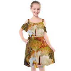Art Kuecken Badespass Arrangemen Kids  Cut Out Shoulders Chiffon Dress