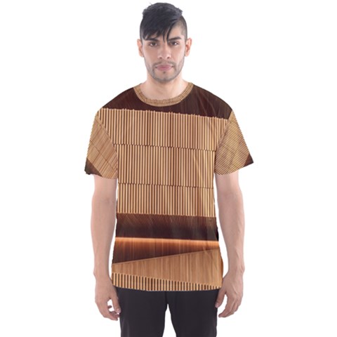 Architecture Art Boxes Brown Men s Sport Mesh T-shirt by Amaryn4rt