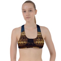 Dresden Semper Opera House Criss Cross Racerback Sports Bra by Amaryn4rt