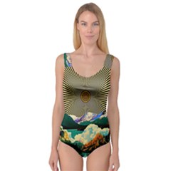 Surreal Art Psychadelic Mountain Princess Tank Leotard  by Modalart