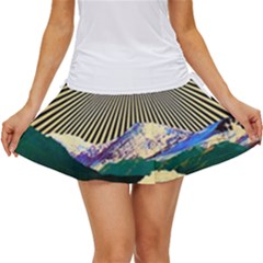 Surreal Art Psychadelic Mountain Women s Skort by Modalart