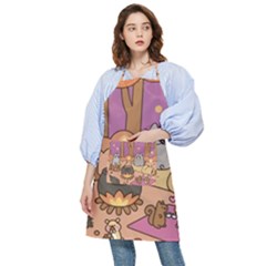 Pusheen Cute Fall The Cat Pocket Apron by Modalart