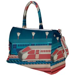 Bridge Transportation Train Toys Duffel Travel Bag by Modalart