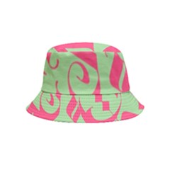 Pattern Ornament Gothic Style Elegant Font Tattoos Inside Out Bucket Hat (kids) by Bedest