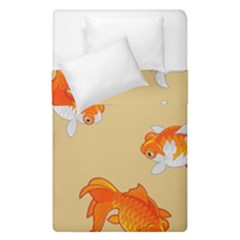 Gold Fish Seamless Pattern Background Duvet Cover Double Side (single Size)