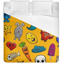 Graffiti Characters Seamless Ornament Duvet Cover (king Size)