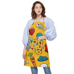 Graffiti Characters Seamless Ornament Pocket Apron by Bedest