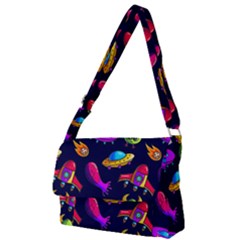 Space Pattern Full Print Messenger Bag (l)