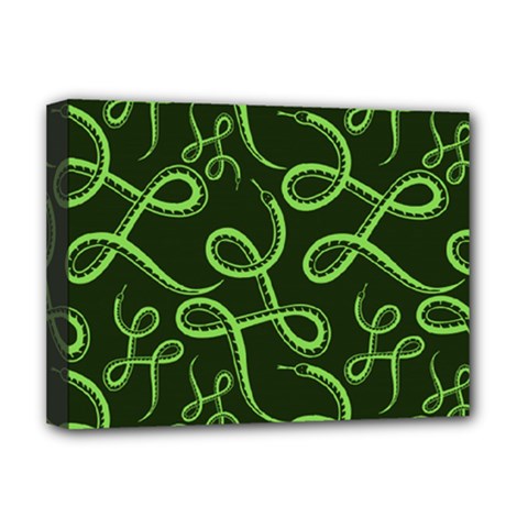 Snakes Seamless Pattern Deluxe Canvas 16  X 12  (stretched) 