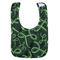 Snakes Seamless Pattern Baby Bib by Bedest