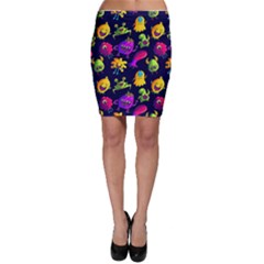 Space Patterns Bodycon Skirt