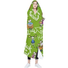 Seamless Pattern With Kids Wearable Blanket by Bedest