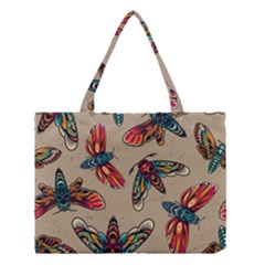 Tattoos Colorful Seamless Pattern Medium Tote Bag