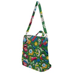 Pop Art Colorful Seamless Pattern Crossbody Backpack