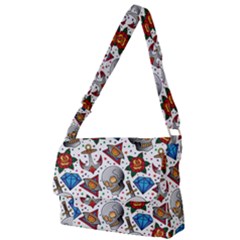 Full Color Flash Tattoo Patterns Full Print Messenger Bag (l) by Bedest