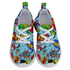 Comic Bubbles Seamless Pattern Running Shoes by Bedest