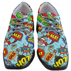 Comic Bubbles Seamless Pattern Women Heeled Oxford Shoes by Bedest