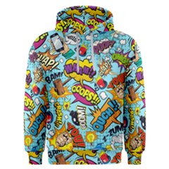 Comic Elements Colorful Seamless Pattern Men s Overhead Hoodie by Bedest