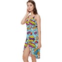 Comic Elements Colorful Seamless Pattern Wrap Frill Dress View2