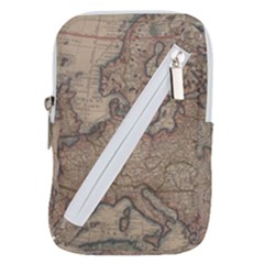 Old Vintage Classic Map Of Europe Belt Pouch Bag (small) by Pakjumat