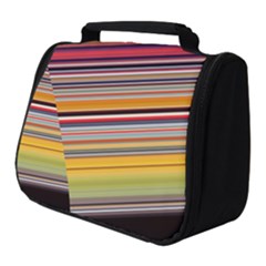 Neopolitan Horizontal Lines Strokes Full Print Travel Pouch (Small)