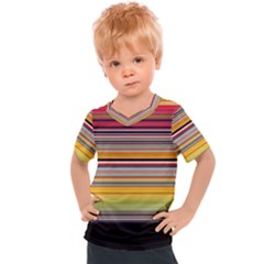 Neopolitan Horizontal Lines Strokes Kids  Sports T-Shirt