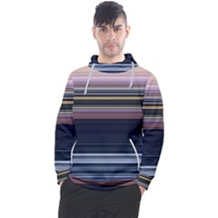 Horizontal Line Strokes Color Lines Men s Pullover Hoodie by Pakjumat