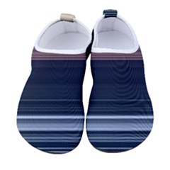 Horizontal Line Strokes Color Lines Men s Sock-style Water Shoes by Pakjumat