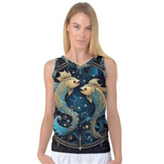 Fish Star Sign Women s Basketball Tank Top by Pakjumat