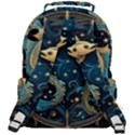 Fish Star Sign Rounded Multi Pocket Backpack View3