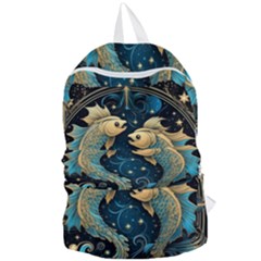 Fish Star Sign Foldable Lightweight Backpack