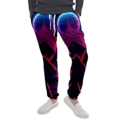 Synthwave City Retrowave Wave Men s Jogger Sweatpants by Pakjumat