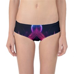 Synthwave City Retrowave Wave Classic Bikini Bottoms by Pakjumat