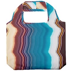 Line Vertical Lines Color Lines Foldable Grocery Recycle Bag by Pakjumat