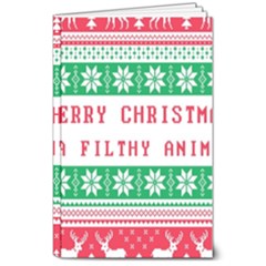 Merry Christmas Ya Filthy Animal 8  X 10  Softcover Notebook by Pakjumat
