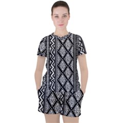 Tribal African Pattern Women s T-shirt And Shorts Set