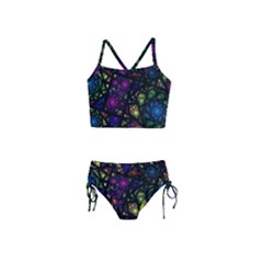 Stained Glass Crystal Art Girls  Tankini Swimsuit by Pakjumat