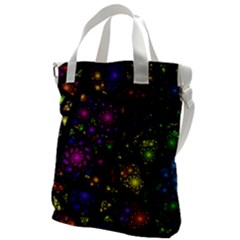 Stained Glass Crystal Art Canvas Messenger Bag by Pakjumat