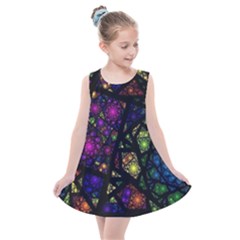 Stained Glass Crystal Art Kids  Summer Dress by Pakjumat