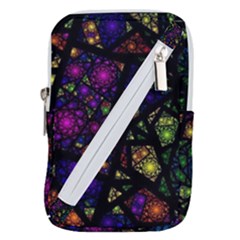 Stained Glass Crystal Art Belt Pouch Bag (small) by Pakjumat