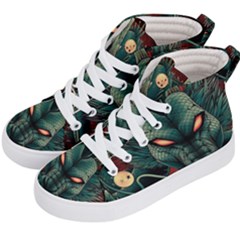 Dragon Art Kids  Hi-top Skate Sneakers by Pakjumat